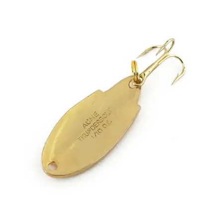 Vintage Acme Thunderbolt, 1/8oz Gold fishing spoon #13211