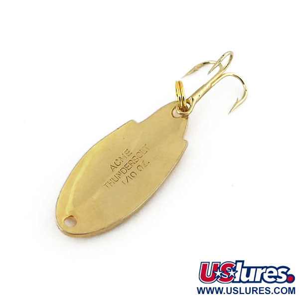 Vintage   Acme Thunderbolt, 1/8oz Gold fishing spoon #13211
