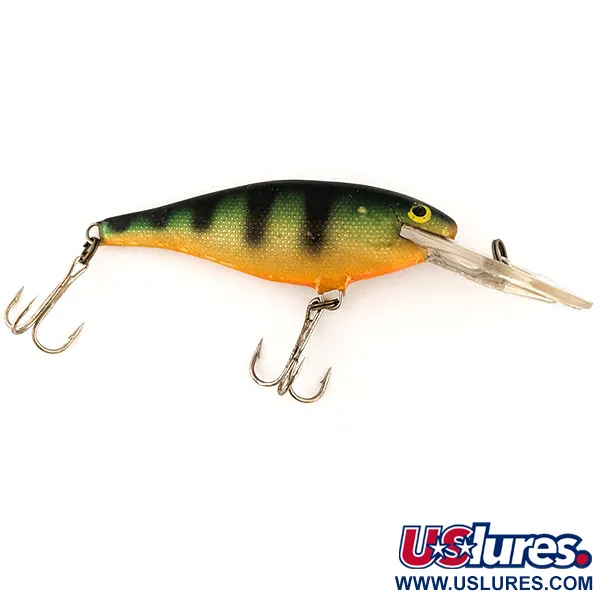 Vintage Rapala Shad Rap Deep Runner 07, 1/4oz Fire Tiger fishing lure #13216