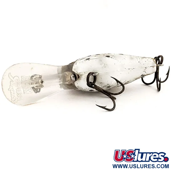 Vintage Rebel Deep Teeny R, 1/4oz Silver fishing lure #13219