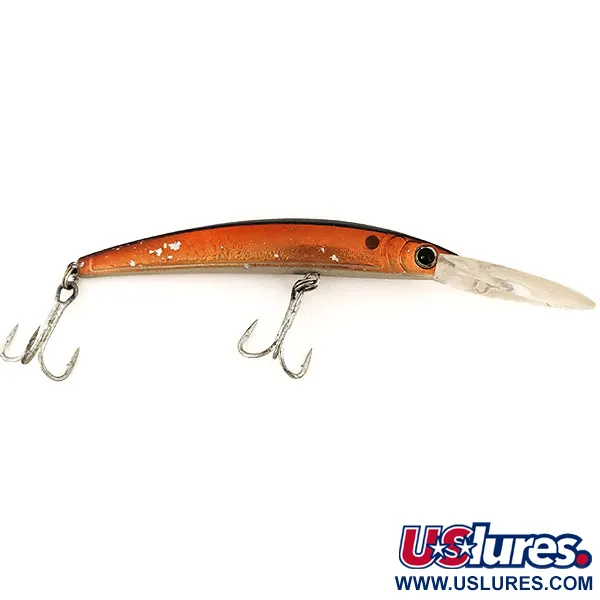 Vintage FishHouse USA ​FishHouse Crystal Minnow Deep Diver, 1oz Red Gold fishing lure #13239