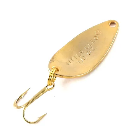 Vintage Acme Little Cleo, 1/8oz Gold / Orange fishing spoon #13249
