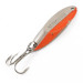 Vintage  Acme Kastmaster UV, 1/2oz Nickel / Orange fishing spoon #13263