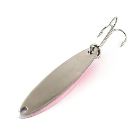 Vintage Acme Kastmaster, 1/2oz Nickel / Rainbow Trout fishing spoon #13273