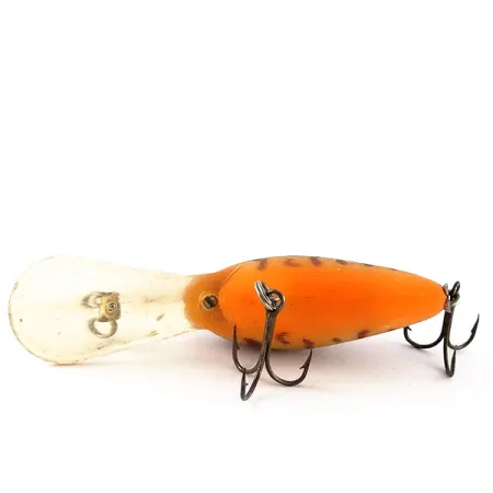 Vintage Norman Deep Little Scooper, 2/5oz Brown Tiger fishing lure #13274