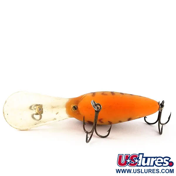 Vintage Norman Deep Little Scooper, 2/5oz Brown Tiger fishing lure #13274