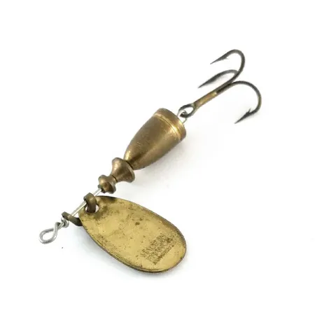 Vintage Blue Fox Vibrax 1, 1/8oz Brass spinning lure #13279
