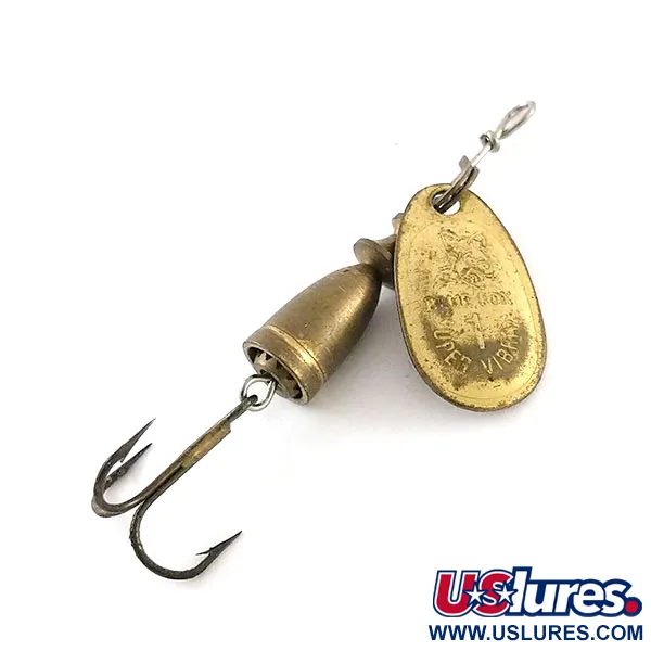 Vintage   Blue Fox Vibrax 1, 1/8oz Brass spinning lure #13279