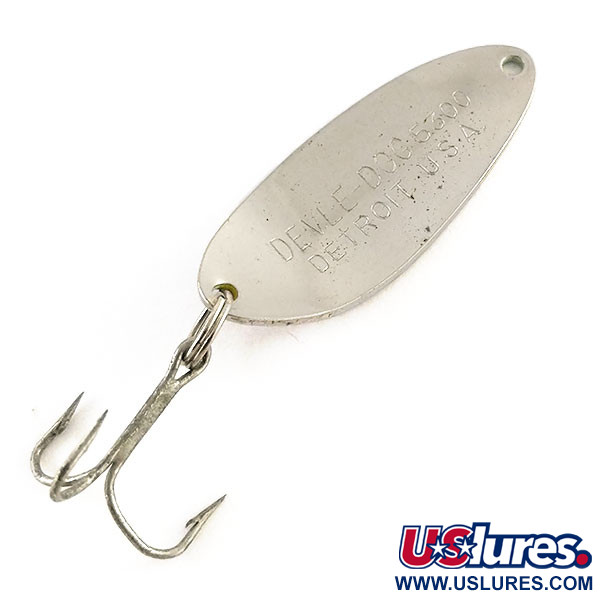 Vintage  Eppinger Dardevle Devle Dog 5300, 1/3oz Nickel fishing spoon #13280