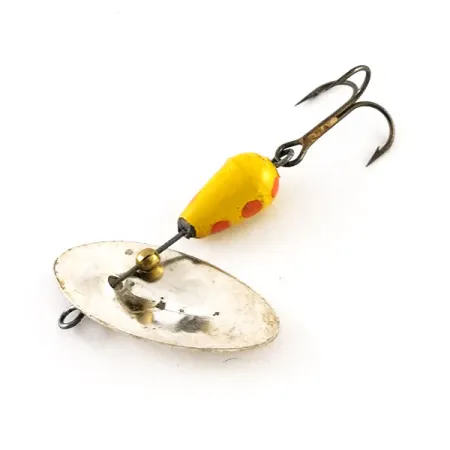Vintage Panther Martin 4, 1/8oz Silver / Yellow spinning lure #13282