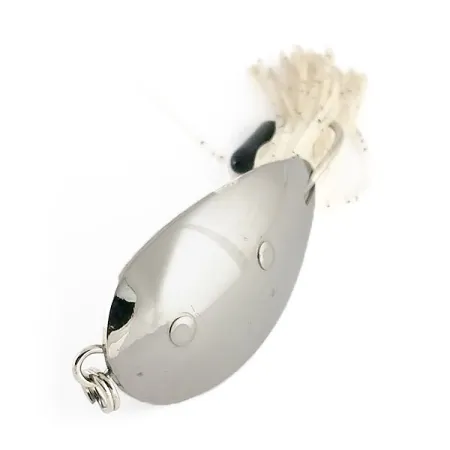 Vintage Nemire Lures Red Ripper, 2/5oz Nickel fishing spoon #13284