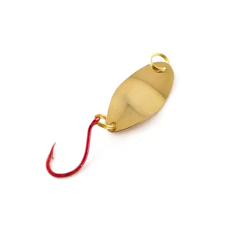 Vintage Yakima Bait Worden's F.S.T 00, 3/64oz Gold fishing spoon #13285