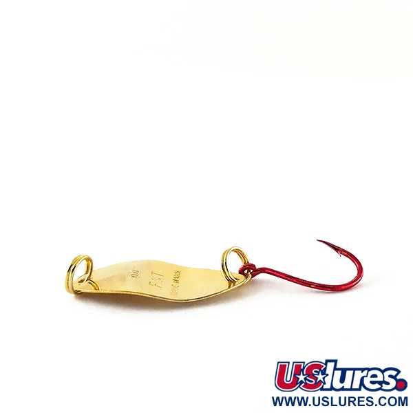 Vintage  Yakima Bait Worden's F.S.T 00, 3/64oz Gold fishing spoon #13285