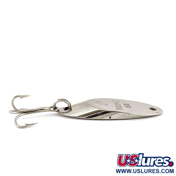 Vintage  Weber Mr Champ, 1/3oz Nickel fishing spoon #13306