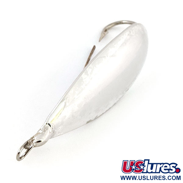 Vintage   Weedless Johnson Silver Minnow, 3/5oz Silver fishing spoon #13329