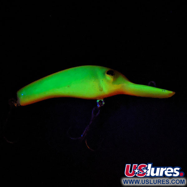 Vintage  Lindy / Little Joe Lindy Shadling UV, 1/4oz Chartreuse fishing lure #13335