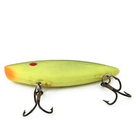 Vintage Norman N-Ticer UV, 3/8oz Chartreuse fishing lure #13337