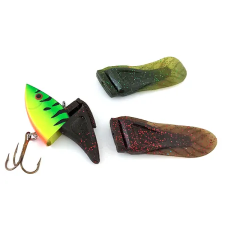 Vintage Berkley PowerBait Power Rattler UV (replaceable fins), 3/4oz fishing lure #13339