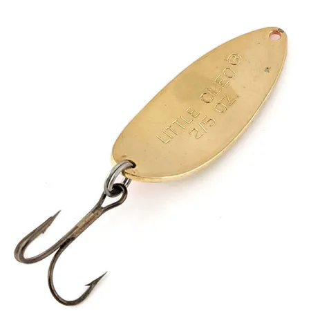 Vintage Acme Little Cleo, 2/5oz Gold / Orange fishing spoon #13344
