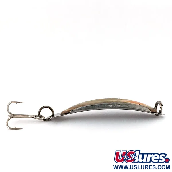 Vintage  Salm ​The Killer Red Abalone Pearl Minnow, 1/4oz Nickel / Pearl fishing spoon #13364