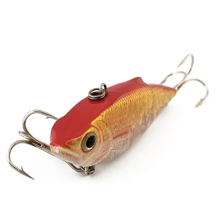 Vintage Creme Lipless, 1/4oz Gold / Orange fishing lure #13367