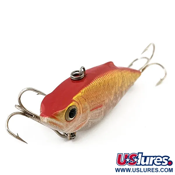 Vintage Creme Lipless, 1/4oz Gold / Orange fishing lure #13367