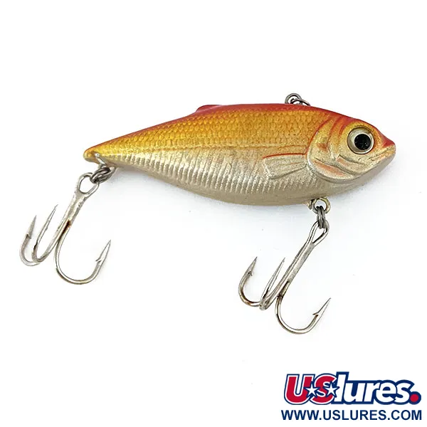 Vintage Creme Lipless, 1/4oz Gold / Orange fishing lure #13367