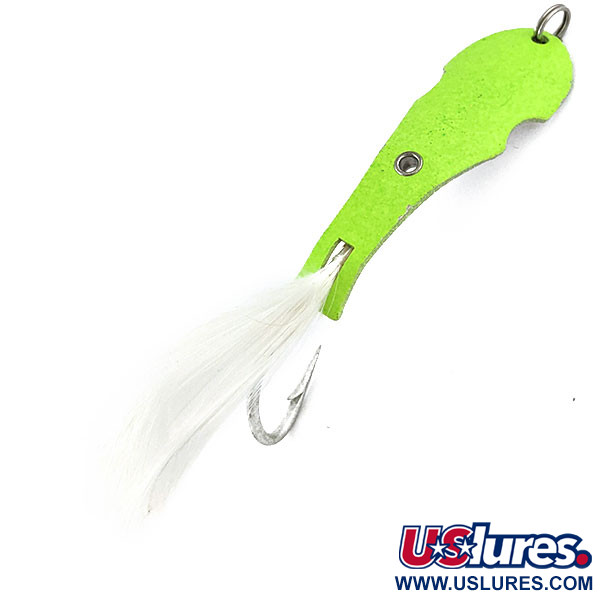   ​Panther Martin Zig Zag con Penna UV, 3/5oz Chartreuse fishing spoon #13407
