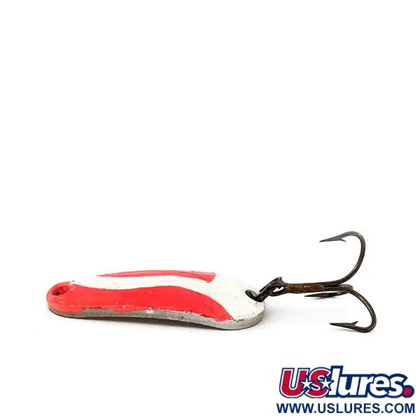 Vintage  Aeroplane Spinner Aero UV, 1/4oz White / Pink / Brass fishing spoon #13410