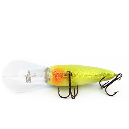 Vintage Strike King Pro Model 5XD, 2/3oz Chartreuse / Blue fishing lure #13412