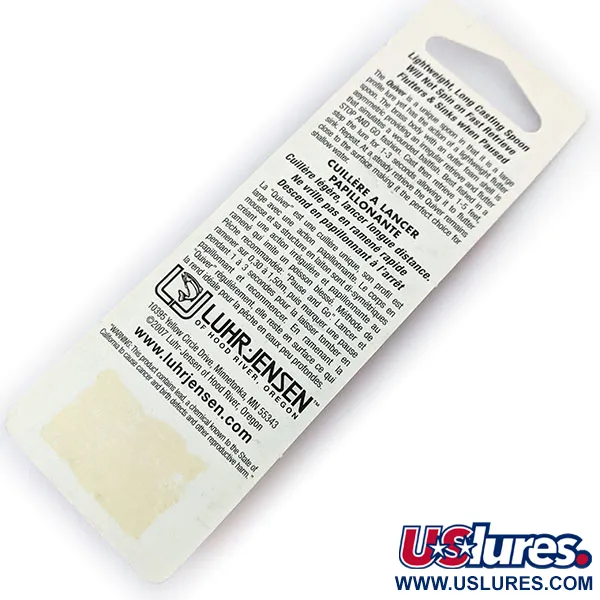 ​Luhr Jensen Quiver UV, 1/4oz Glow Smelt fishing spoon #14463