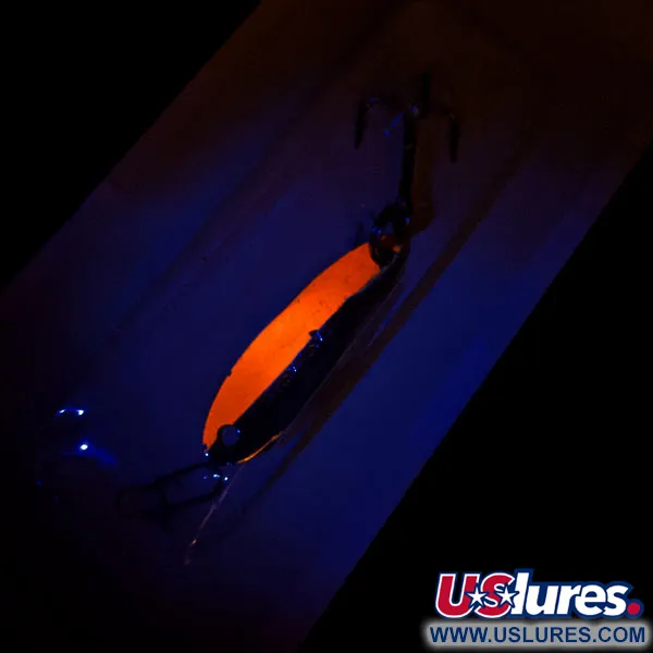  Acme Kastmaster UV, 1/8oz Nickel / Orange fishing spoon #13423