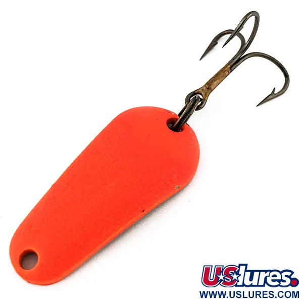 Vintage  Aeroplane Spinner Aero UV, 1/4oz Orange / Brass fishing spoon #13427