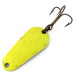 Vintage  Aeroplane Spinner Aero UV, 1/4oz Fluorescent Green / Brass fishing spoon #13429