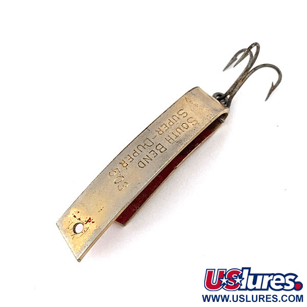 Vintage  Luhr Jensen Super-Duper 503, 1/8oz Brass fishing spoon #13434