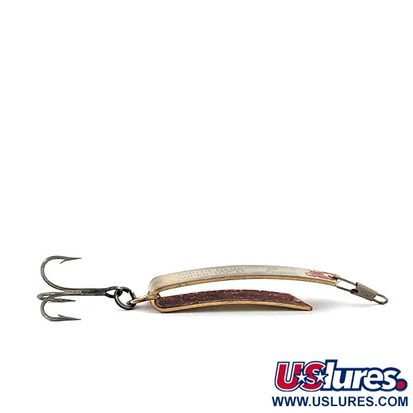 Vintage Luhr Jensen Super-Duper 506, 1/4oz Brass fishing spoon #13435