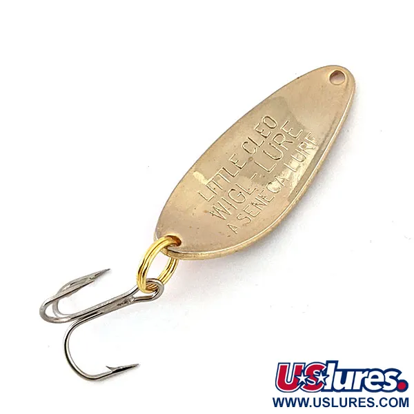 Vintage   Little Cleo Seneca, 1/4oz Gold / Orange fishing spoon #13436