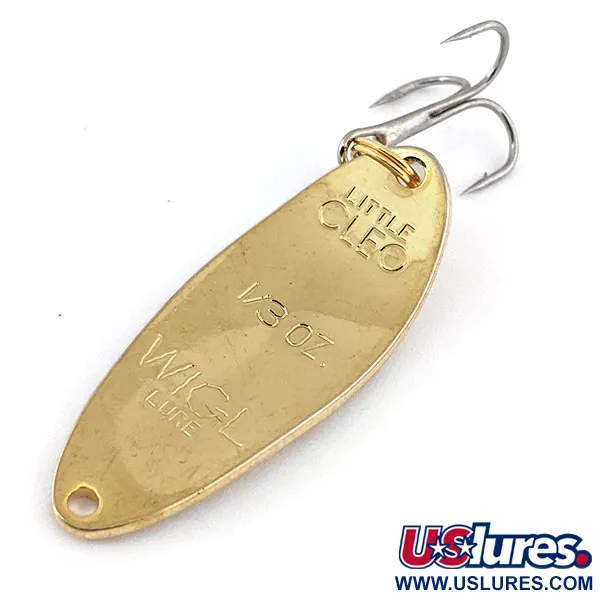 Vintage   Acme Little Cleo, 1/3oz Gold fishing spoon #13443