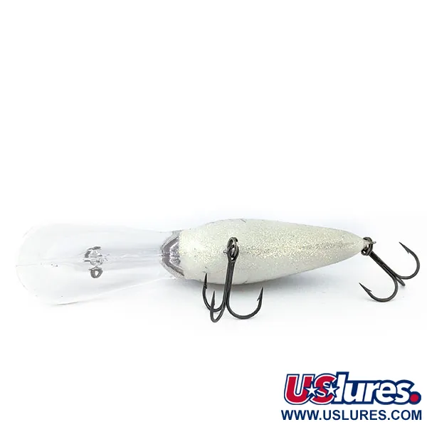 Vintage   Norman DD22, 1oz White / Green / Glitter fishing lure #13455