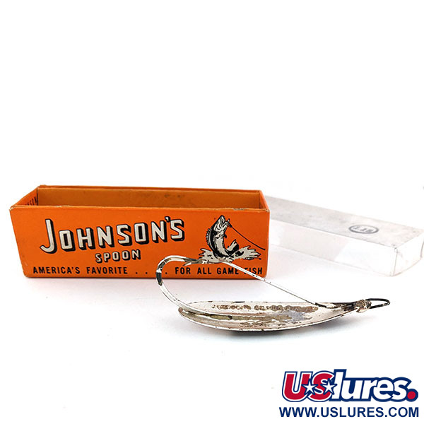   Weedless Johnson Silver Minnow, 2/5oz  fishing spoon #13466