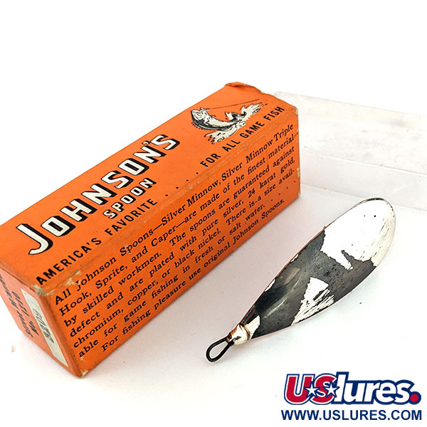   Weedless Johnson Silver Minnow, 2/5oz  fishing spoon #13466