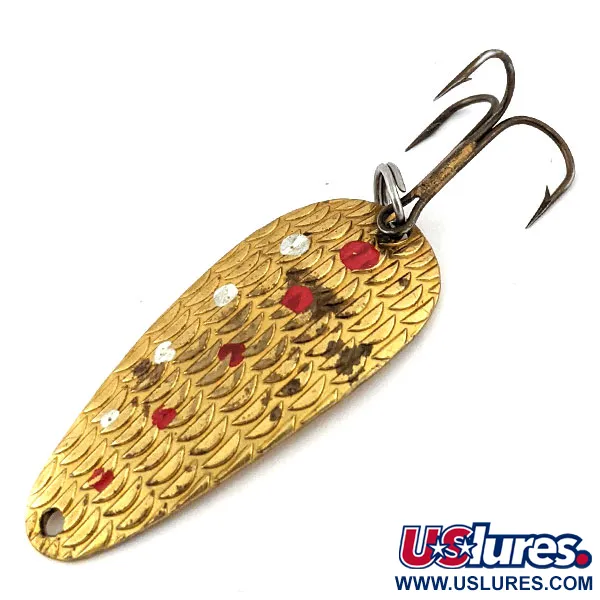 Vintage   Thomas Cyclone, 1/4oz Brass fishing spoon #13470