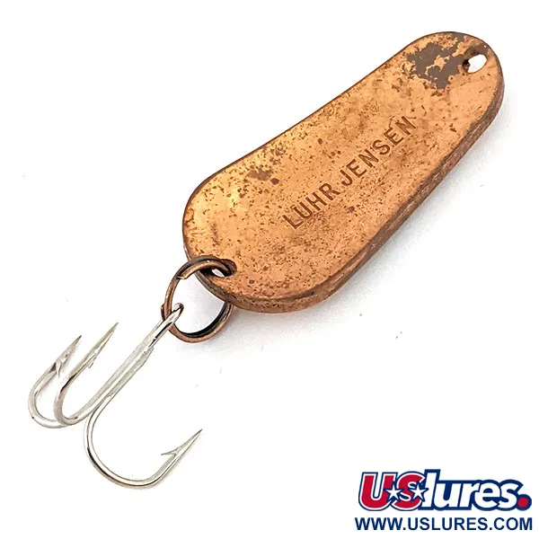 Vintage   Luhr Jensen Luhr’s wobbler , 2/5oz Copper fishing spoon #13474