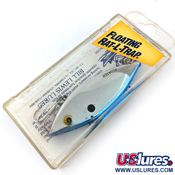   Bill Lewis Rat-L-Trap Floater RT 258, 1/3oz RT 258 Nickel Black Blue fishing lure #13475