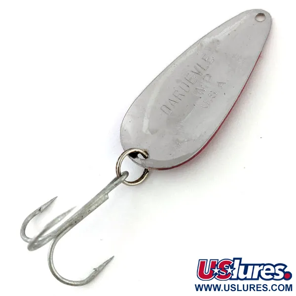 Vintage  Eppinger Dardevle Imp, 2/5oz Red / White / Nickel fishing spoon #13480