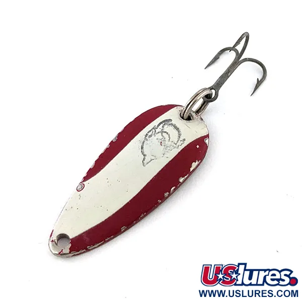 Vintage  Eppinger Dardevle Midget, 3/16oz Red / White / Nickel fishing spoon #13494