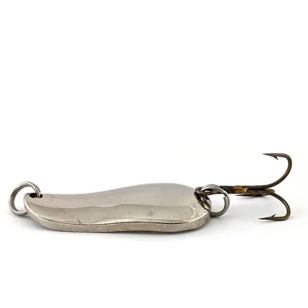 Vintage Lucky Strike Banshee wobbler, 1/2oz Nickel fishing spoon #13521