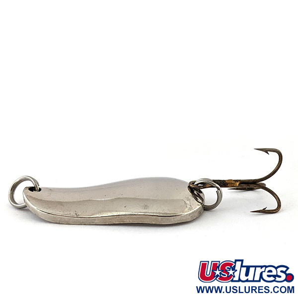 Vintage  Lucky Strike Banshee wobbler, 1/2oz Nickel fishing spoon #13521