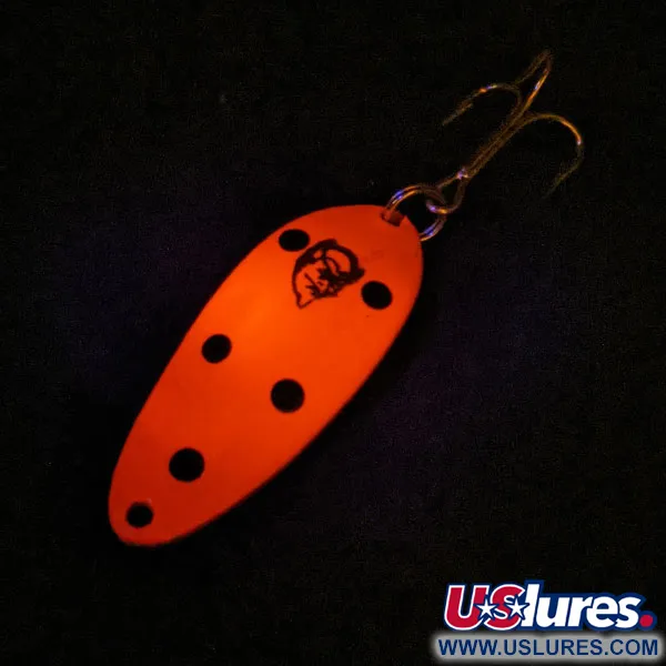Vintage  Eppinger Dardevle Devle Dog 5300 UV, 1/3oz Red / Black / Nickel fishing spoon #13523