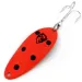 Vintage  Eppinger Dardevle Devle Dog 5300 UV, 1/3oz Red / Black / Nickel fishing spoon #13523